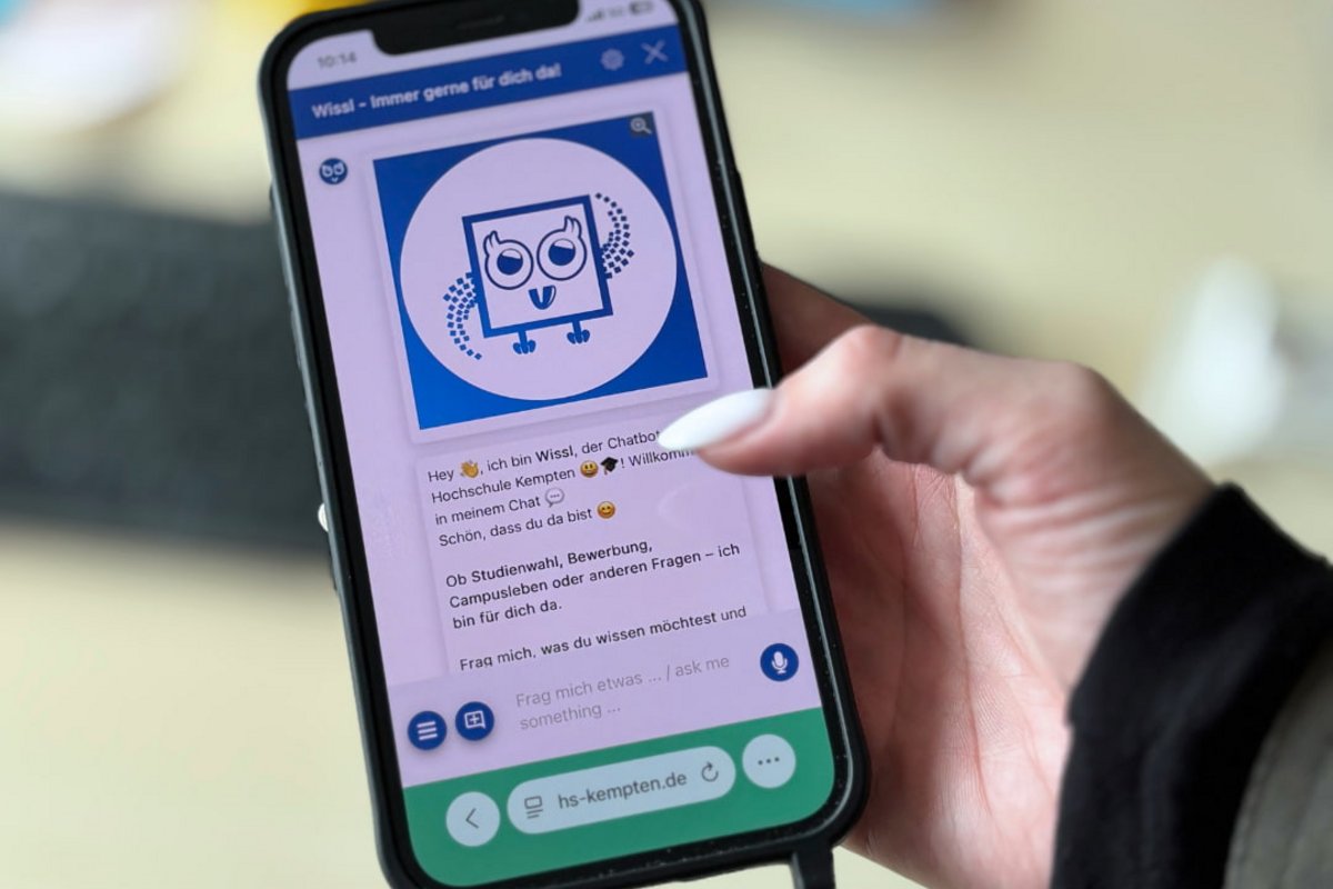 Chatbot Wissl der Hochschule Kempten