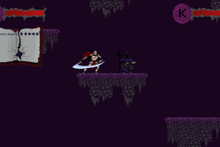 Spiel-Szene: Ritter im Schwertkampf