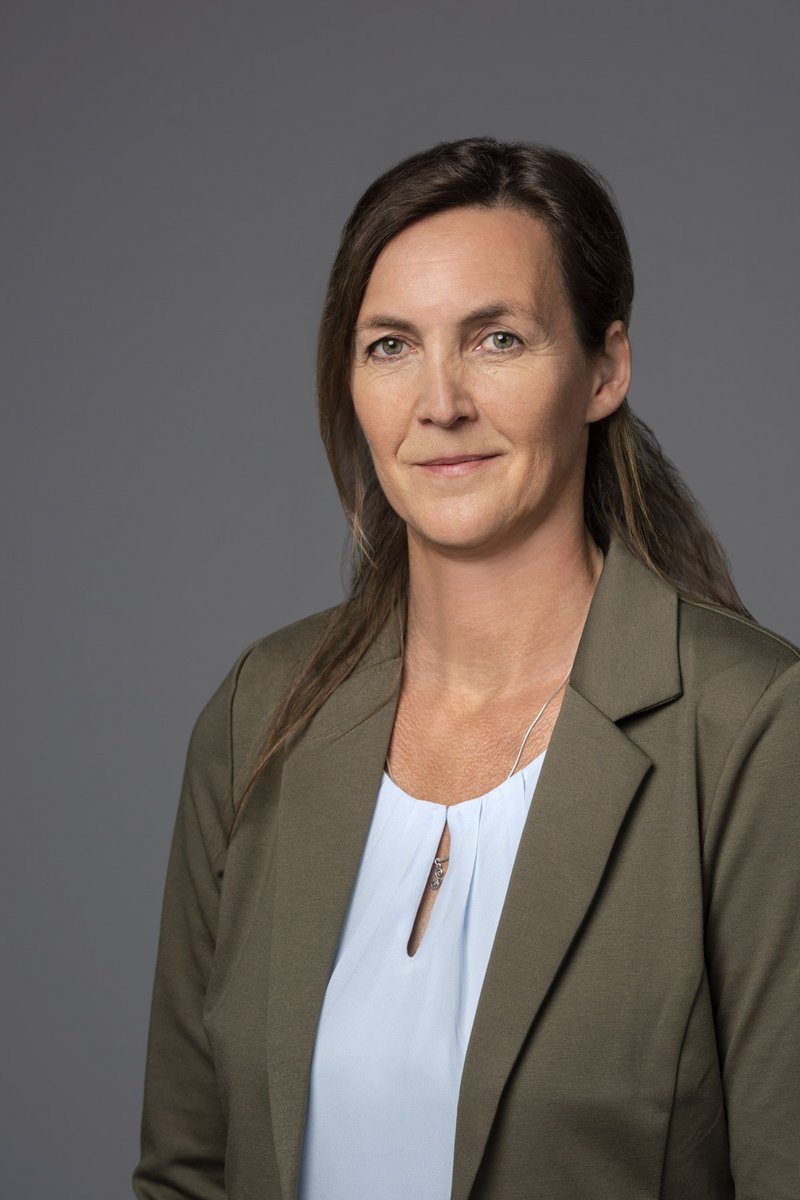 Portrait einer Frau mit langen braunen Haaren
