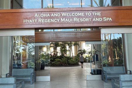 Der Eingangsbereich des Hyatt Regency Resort 