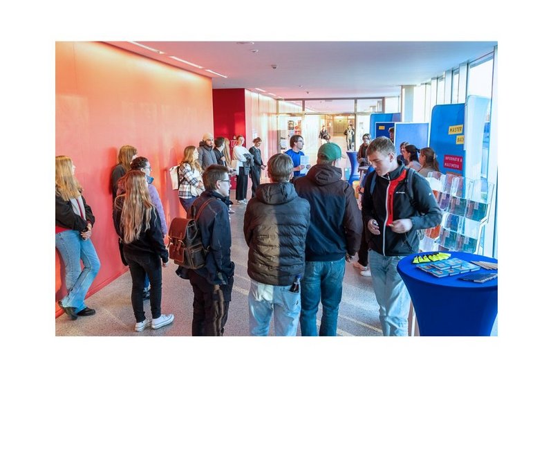 Empfangsbereich Schnupperstudium in Gebäude S