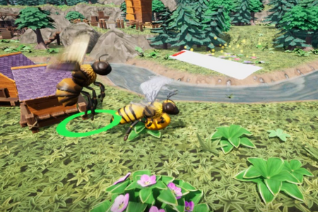 Spiel-Szene: Biene liefert Nektar ab
