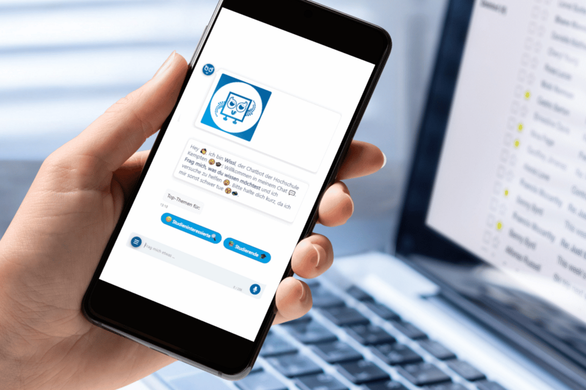 Chatbot Wissl der Hochschule Kempten