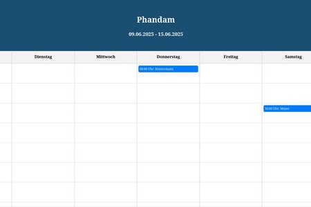 Kalender-Ansicht von Phandam