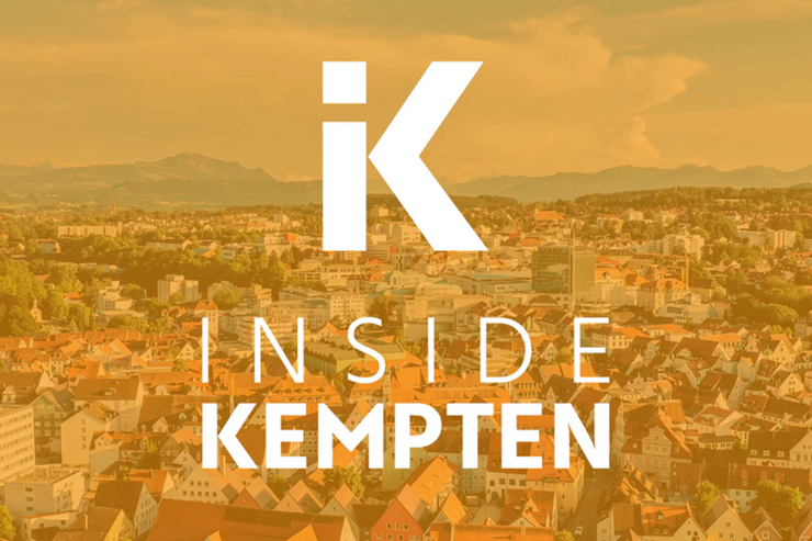 Luftaufnahme der Stadt Kempten im Allgäu