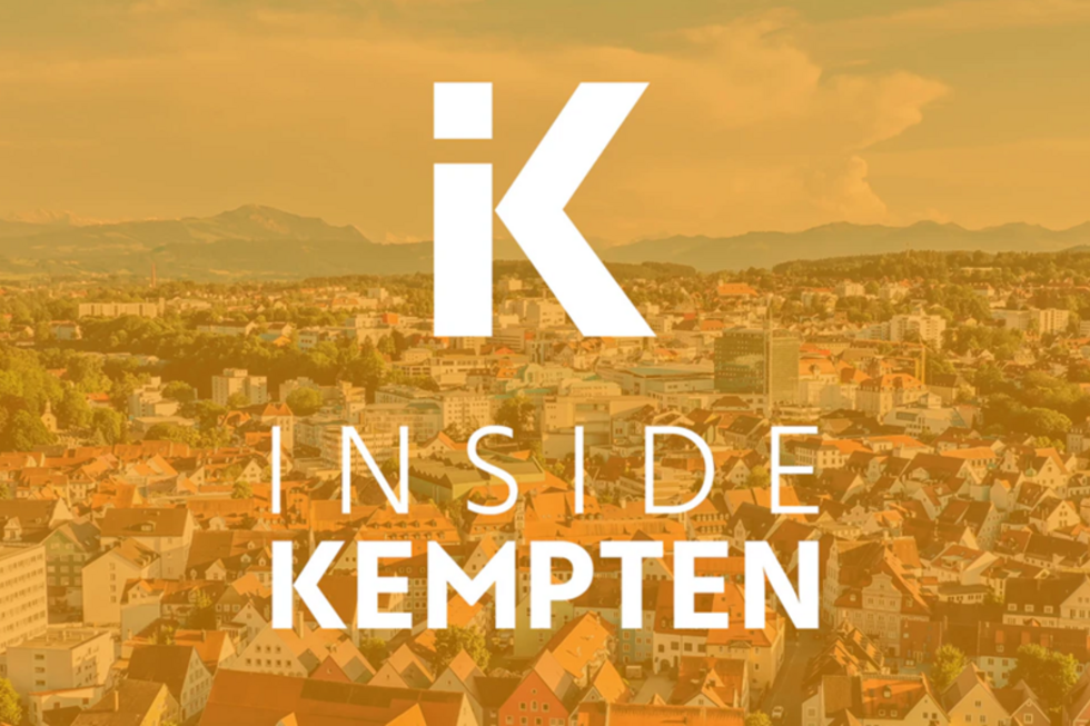 Luftaufnahme der Stadt Kempten im Allgäu 