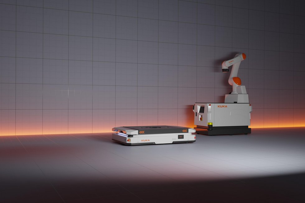 Vorstellung aus der Robotik: Ein Roboter von der KUKA AG