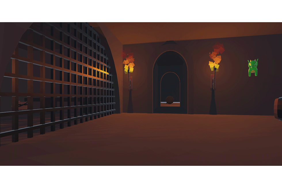 Kerkerumgebung mit Drache