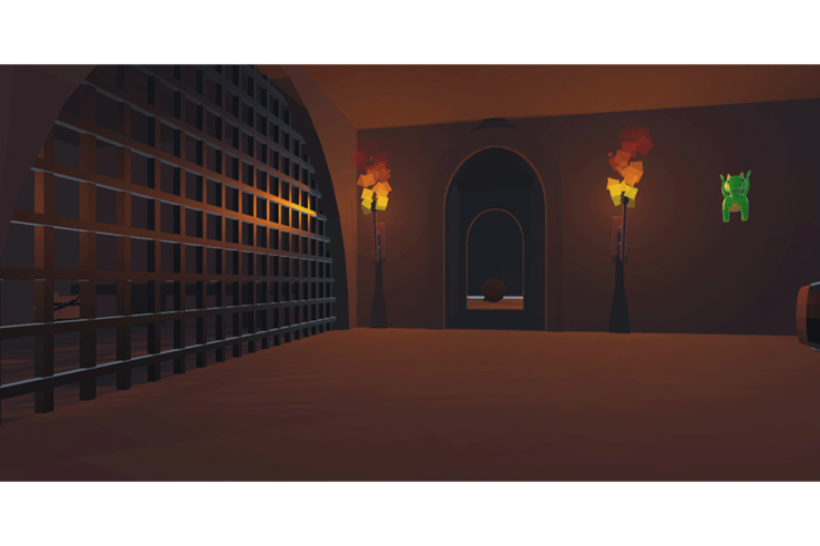 Kerkerumgebung mit Drache