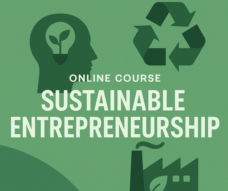 Flyer für den Kurs Sustainable Entrepreneurship